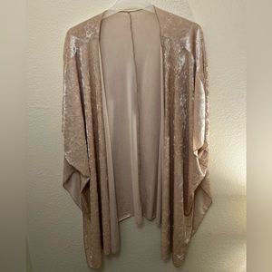 Velvet Cream Colored Cardigan